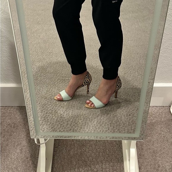 Loeffler Randall Mint Leora Leopard Print Heels - Picture 10 of 10